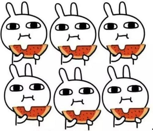 吃瓜图片简笔画,简笔画中的夏日清凉时光  第3张